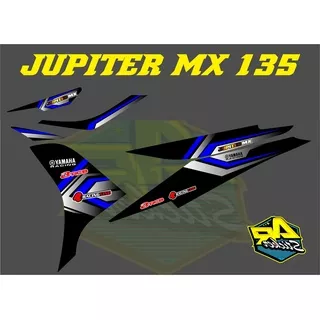 Striping Jupiter Mx 135 Striping Mx New Sticker Jupiter Mx Stripping Stiker Mx Sticker jupiter mx SIMPLE RACING KODE 028