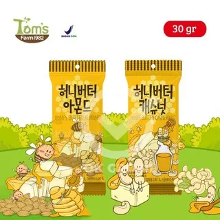 Honey Butter Almond Korea - Tom`s Farm Honey Butter Snack (30 gr)