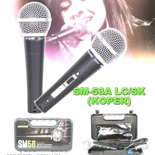 Mic Shure SM-58 Koper Mik/Mikrofon/Microphone Kabel Legendary