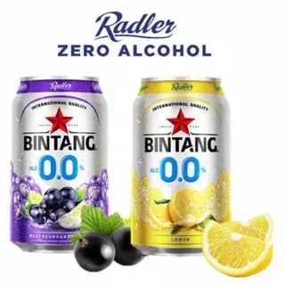 Bintang Radler zero rasa Lemon Original Blackcurrant & Lime 320 mL Can