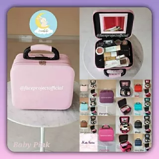 Koper Makeup Beauty Case Makeup Kotak Rias Tas Kosmetik Box Kecil Tingkat