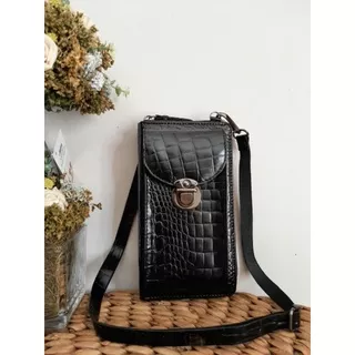 Tas wanita kulit asli motif kulit buaya