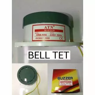 Bel Tet - Bel Buzzer - Alarm Bell - Bel Sekolah HRN 80 ATN