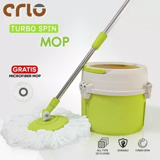 Alat Pel Lantai Praktis Modern dan Kekinian CRIO TURBO SPIN MOP(Single Bucket)