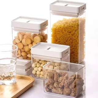 Food Sealed Cans Transparent Kitchen Storage Box/ Kotak Penyimpanan Makanan Transparan H185