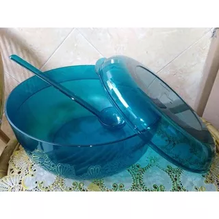 Tupperware Watercolor Bowl with Cover dan laddle TOSKA