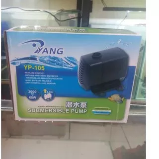 Terkini POMPA SIRKULASI AIR AQUARIUM YANG YP-105 60W POWER HEAD TER DI  JM0 ?