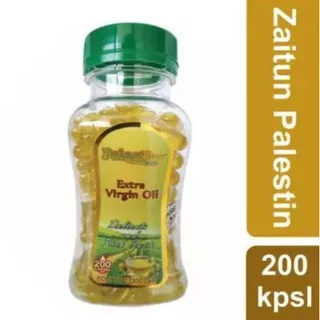Minyak Zaitun Palestin 200kps - Kapsul Syifa Zaitun (Zaitun Extra Virgin BPOM)
