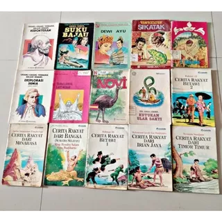 Buku bacaan anak - balai pustaka - buku jadul - buku lawas - cerita rakyat