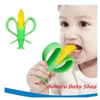 Baby CORN TEETHER and Bendable Training Toothbrush / TEETHER JAGUNG