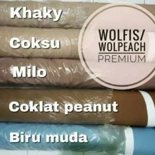 Kain wolpeach / kain wolfis premium original