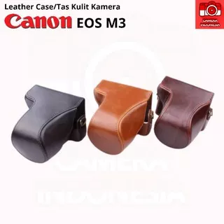 Leather Case/Tas Kulit Kamera Canon EOS M3 Mirrorless