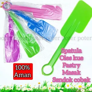 Spatula plastik / sodet / spatula oles kue bakery / masak / souvenir