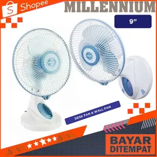 Miyako KAD-927 B Kipas Angin Meja Dinding Dinding 2in1 Ukuran 9 inch