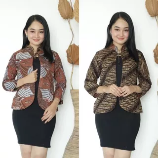 BOLERO BATIK 2IN1 BOLAK BALIK MURAH LENGAN PANJANG