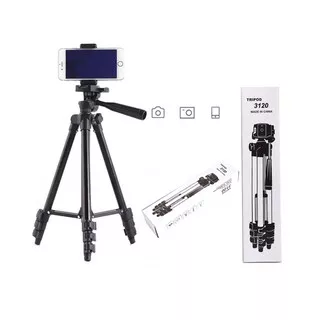Tripod 3120 Black Edition untuk Camera dan Handphone Free Holder U Tripod Kamera DSLR Handphone / Stand tripod 1 meter