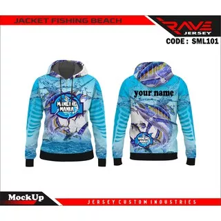 JAKET MANCING LAUT / JAKET KOMUNITAS MANCING PRINTING SUBLIME CUSTOM (SML)