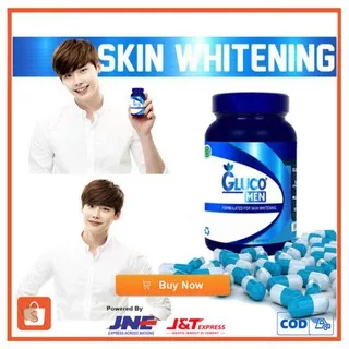 TOP-GLUCOMEN ASLI 100% ORIGINAL - OBAT GLUCO MEN PEMUTIH WAJAH BADAN KULIT P/W AMPUH DIJAMIN KHASIAT