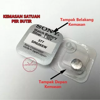 Baterai Jam Tangan Sony Original type SR626SW 377 Battery 626 Batu Batre SR 626 SW Jaminan 1tahun