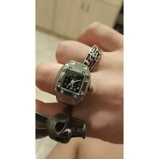 Jam cincin unik keren Retro vintage. Bonus batrai jam cadangan