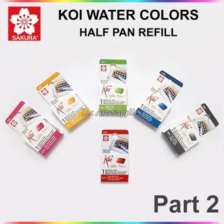 Sakura Koi Water Colour Half Pan Refill / Watercolor Half Pan Refill / Refill Cat Air Sakura (02/03)