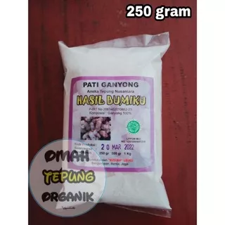 Tepung PATI Ganyong Organik 250 gram/Bubuk PATI Ganyong Organik 250 gram/Serbuk PATI Ganyong Organi