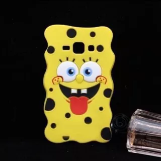 Case 3D Spongebob silicon Moschino Samsung galaxy S6/S3mini/S4mini/J1 /Note 2/ Note 3/Note 4