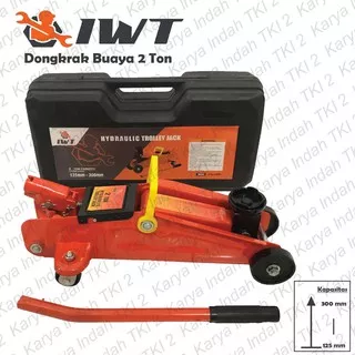 Dongkrak Buaya 2 Ton IWT Hydraulic Trolley Jack 2T Mobil SUV MPV Hidrolik