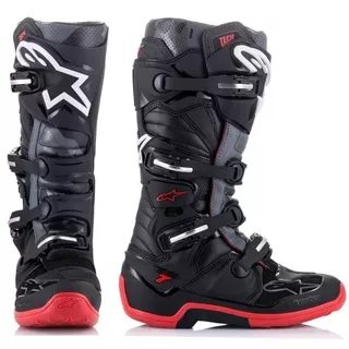 SEPATU ALPINESTARS TECH 7 2022 NEW COLOR BLACK RED BOOTS ALPINESTARS 2022 NEW COLOR