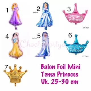 Balon foil princess mini - balon princess - balon tangled - balon snow white - balon frozen