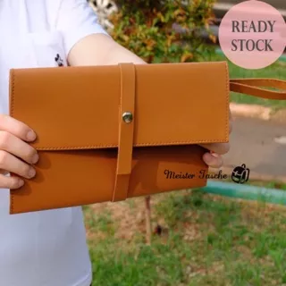 Tas Wanita Clutch Envelope Bag Tas Jinjing Tangan Unisex Pria Wanita Murah Premium leather Miniso