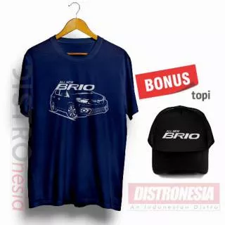 [ COD ] Kaos All New honda Brio Bonus Topi Distro Premium car