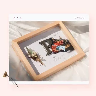 bouquet in frame with pop up photo 3-4 layers (graduation,wedding,birthday,anniversary)