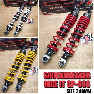 Skok Ride IT GP 666 340mm Shockbreaker Shock Belakang RX King 34cm Bebek Supra X 125 CB GL
