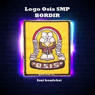 Bet Saku Bordir SMP dan SMP Badge /Atribut Sekolah Bet/Badge /Logo/Bordir OSIS SMP/SMP Grosir Murah