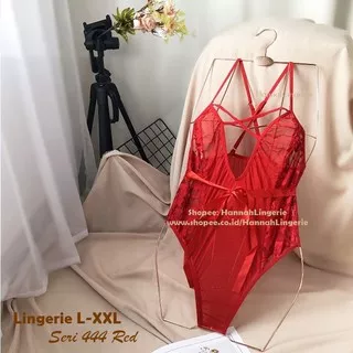 L-XXL Hot Lingerie Baju Tidur Seksi Dinas Depan Suami, Transparan Ukuran BigSize Big Size 443 444