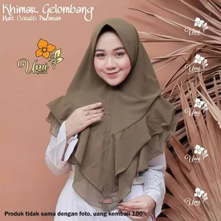 Jilbab Instan Khimar Tania Dua Layer Hijab Khimar Ceruty Dua Layer Jilbab Original Wanita Dewasa