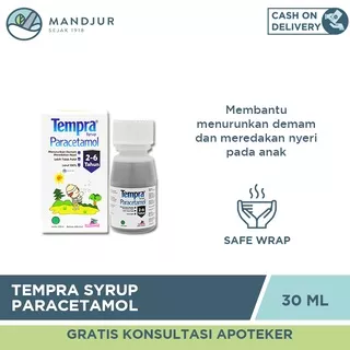 Tempra Syrup 30 mL - Pereda Demam dan Nyeri Khusus Anak-anak