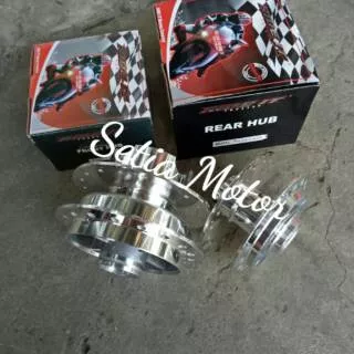 Tromol Crome Depan Belakang Variasi Motor Supra 125 - Karisma Double Disc DD - Blade New - Cs1 Revo