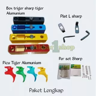 Box Triger Sharp Tiger Alumunium Sudah Berikut Picu Dan Per set