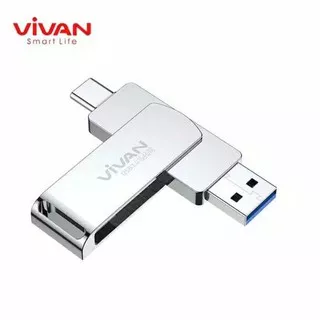 Flashdisk OTG VIVAN 32Gb Type C Dual Drive Dual Interface USB 3.1 VOC132 32 Gb