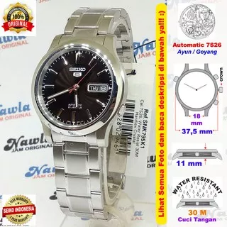 Seiko5 Automatic SNK795k1 Black Dial - Jam Tangan Pria SNK795