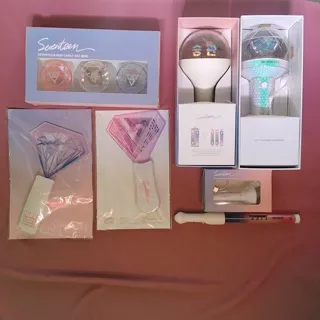 [READY] Seventeen official mini keyring lightstick versi 1 2 carat bong merch goods concert