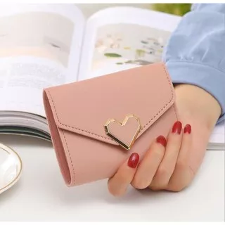 TW102 [ MEDAN ] DOMPET LOVE LIPAT Dompet Lipat Love Mini / Dompet Cewek / Dompet Fashion / Import Ba