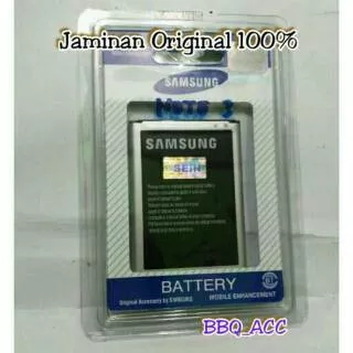 Battery Samsung Galaxy Note3 Note 3 N9000 Original Sein 100% Baterai Batre
