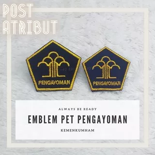 Emblem Pet Upacara Pengayoman / Emblem PDU / Logo Pet / Logo Topi Upacara Kumham