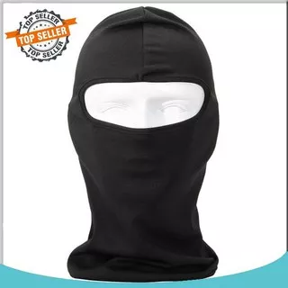 Masker Kain Penutup Muka Pelindung Wajah Full Face Helm Motor Sarung Kepala Balaclava Ninja Polos