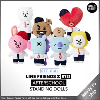 [Ready to ship] ???????? LINE FRIENDS BT21 AFTERSCHOOL STANDING DOLLS