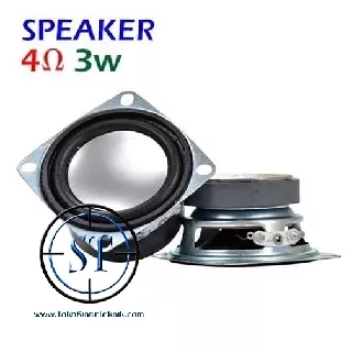 Speaker Mini 4 Ohm 3W 2 Inch Ful Range Audio Loudspeaker 4R 53mm Kotak Bass Pam8403 Sound SIlver Magnet Besar Ampli Aktif Box Bok
