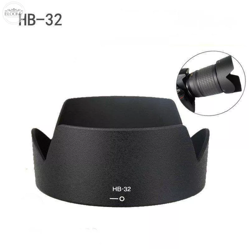 [Bayar Di Tempat]Lens Hood/Penutup Lensa untuk Nikon DX AF-S ED Bayonet Mount Design HB-32